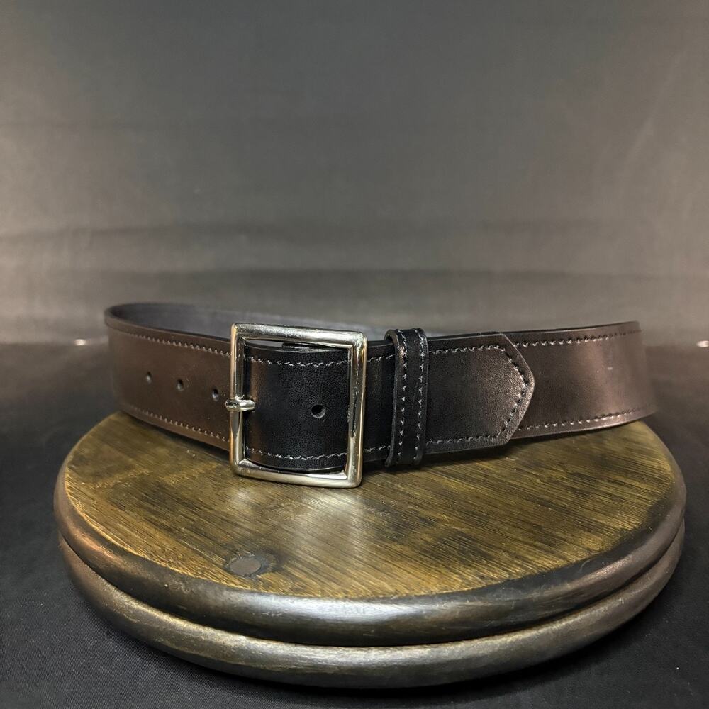 Galls 508 Belt Size 30" Leather Pants Plain Black Leather Nickel Buckle LP508